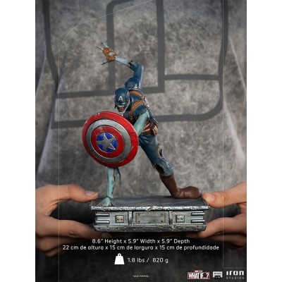 WHAT IF...? ZOMBIE CAPTAIN AMERICA ART SCALE 1/10 STATUA FIGURE IRON STUDIOS
