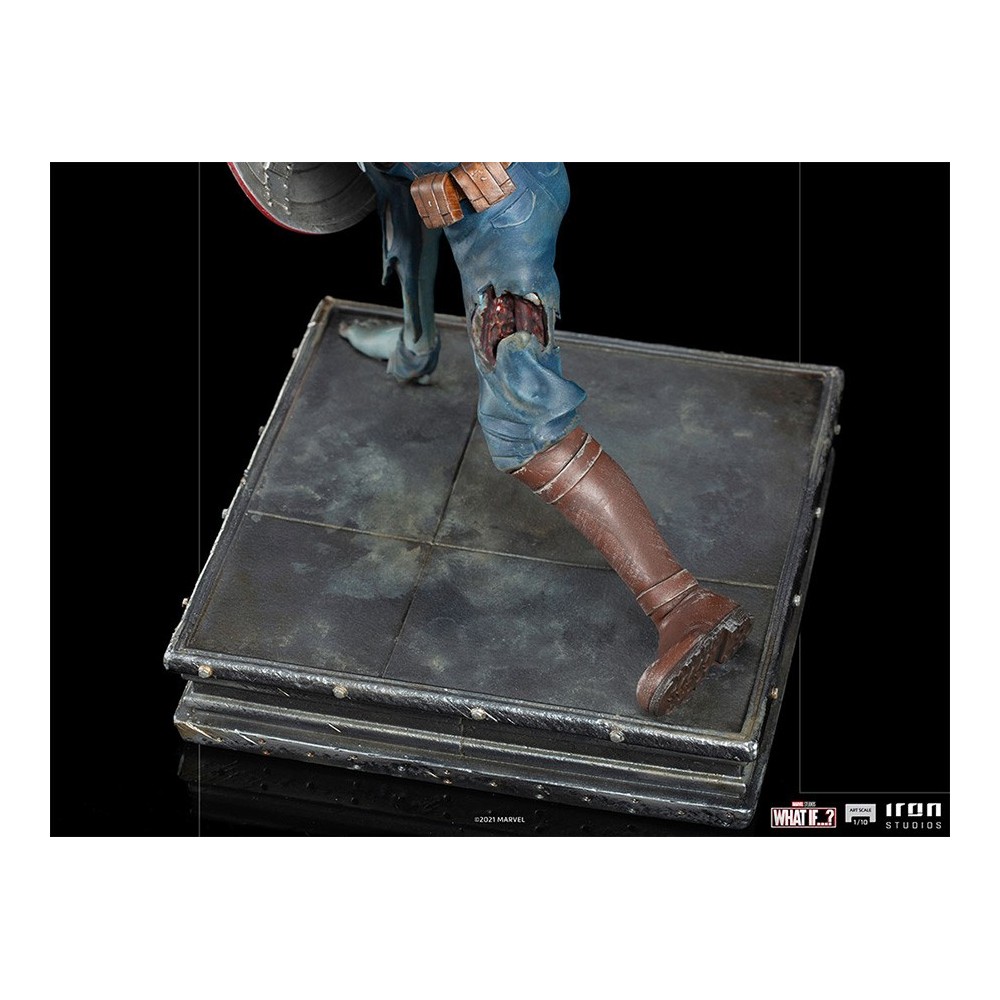 WHAT IF...? ZOMBIE CAPTAIN AMERICA ART SCALE 1/10 STATUA FIGURE IRON STUDIOS