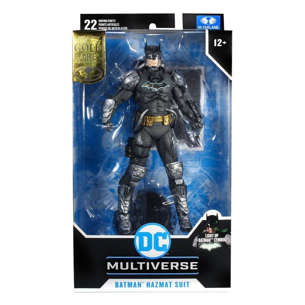 MC FARLANE DC MULTIVERSE BATMAN HAZMAT SUIT GOLD LABEL ACTION FIGURE