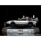 BACK TO THE FUTURE II DELOREAN REGULAR ART SCALE 1/10 STATUA FIGURE IRON STUDIOS