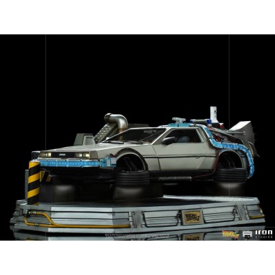 IRON STUDIOS BACK TO THE FUTURE II DELOREAN REGULAR ART SCALE 1/10 STATUE FIGURE