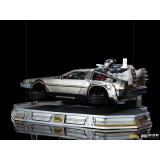 IRON STUDIOS BACK TO THE FUTURE II DELOREAN REGULAR ART SCALE 1/10 STATUE FIGURE