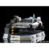 IRON STUDIOS BACK TO THE FUTURE II DELOREAN REGULAR ART SCALE 1/10 STATUE FIGURE