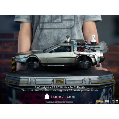 BACK TO THE FUTURE II DELOREAN REGULAR ART SCALE 1/10 STATUA FIGURE IRON STUDIOS