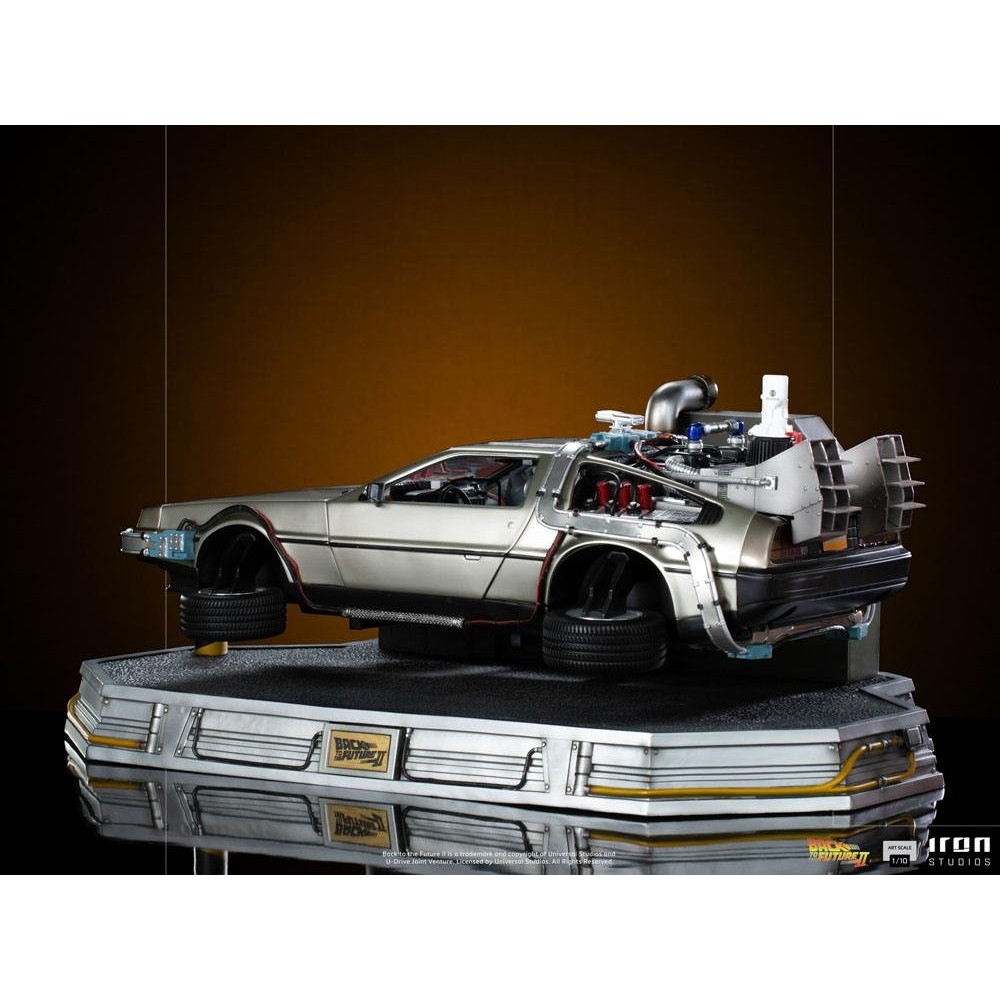 BACK TO THE FUTURE II DELOREAN REGULAR ART SCALE 1/10 STATUA FIGURE IRON STUDIOS