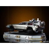 IRON STUDIOS BACK TO THE FUTURE II DELOREAN REGULAR ART SCALE 1/10 STATUE FIGURE