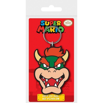 PYRAMID INTERNATIONAL SUPER MARIO BOWSER RUBBER KEYCHAIN KEYRING