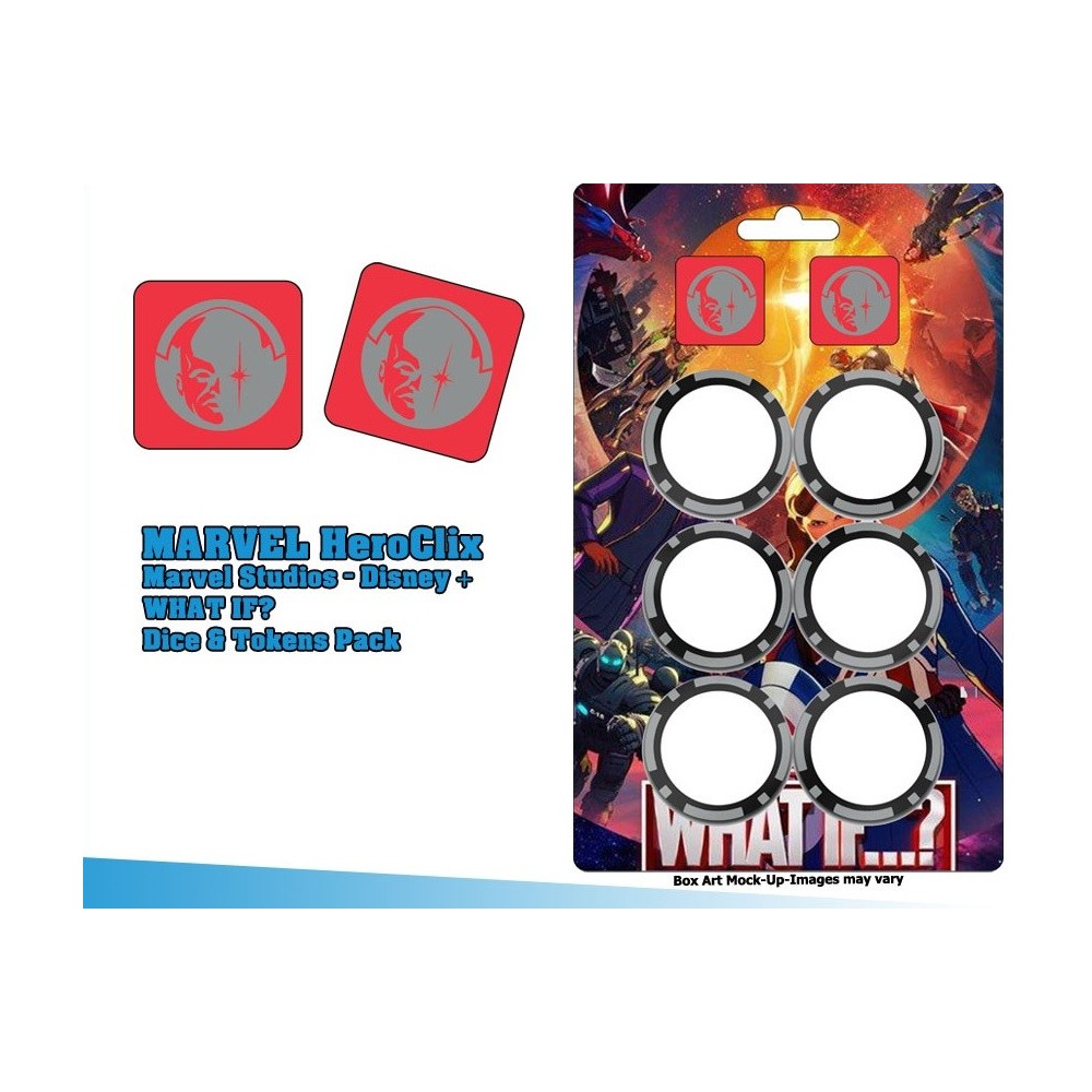 MARVEL HEROCLIX MARVEL STUDIOS DISNEY+ DICE AND TOKENS SET WIZKIDS
