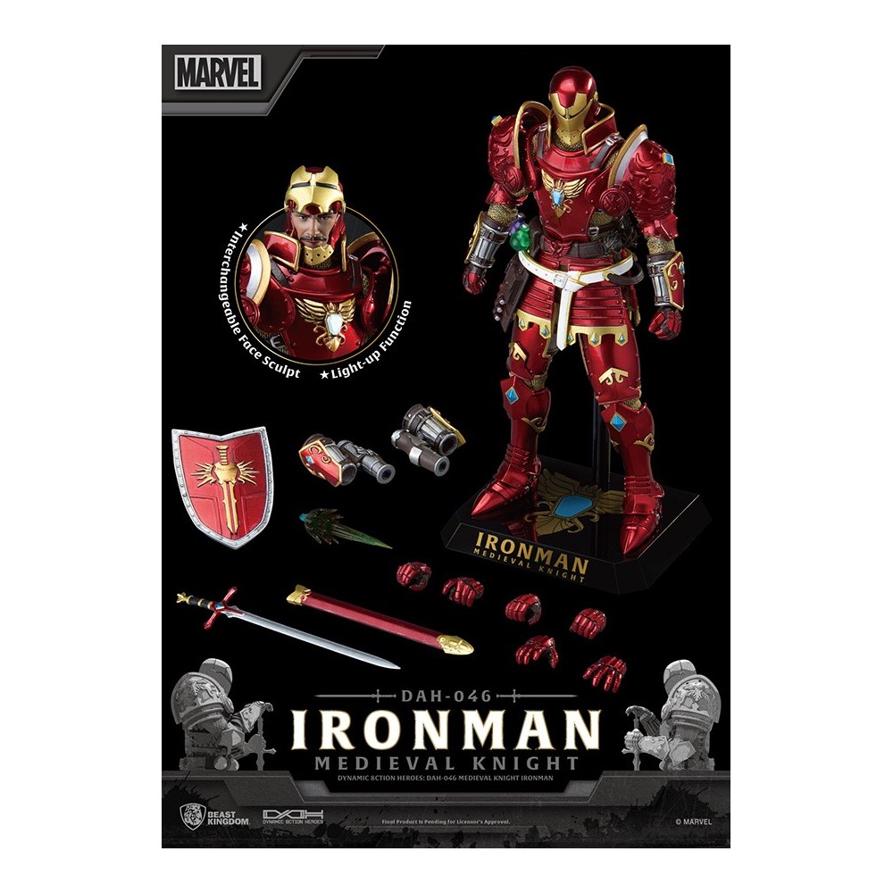 IRON MAN MEDIEVAL KNIGHT DAH-046 ACTION FIGURE BEAST KINGDOM