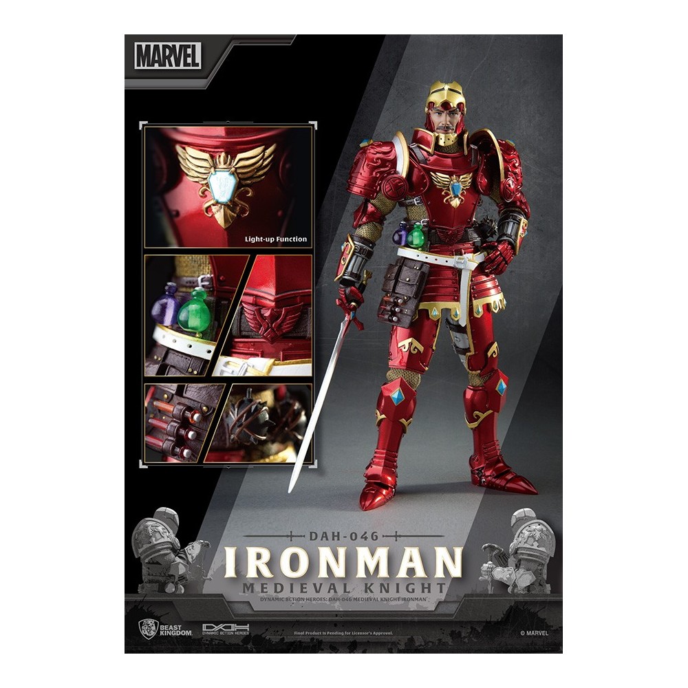 IRON MAN MEDIEVAL KNIGHT DAH-046 ACTION FIGURE BEAST KINGDOM