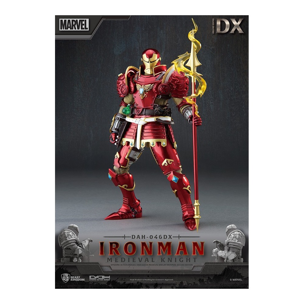 IRON MAN MEDIEVAL KNIGHT DELUXE DAH-046DX ACTION FIGURE BEAST KINGDOM