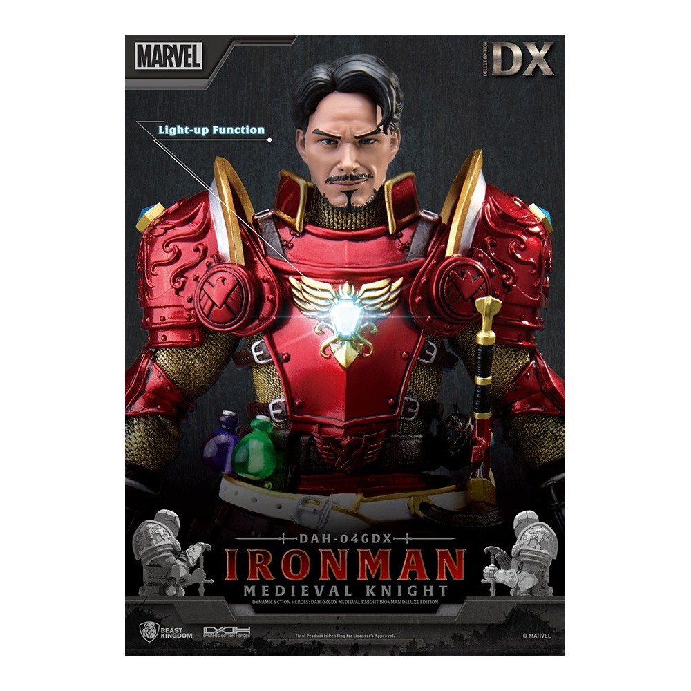 IRON MAN MEDIEVAL KNIGHT DELUXE DAH-046DX ACTION FIGURE BEAST KINGDOM
