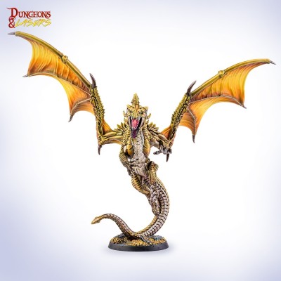 ARCHON STUDIO DUNGEONS AND LASERS DURKAN THE SOVEREIGN SERPENT XL SIZED MINIATURE