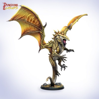 DUNGEONS AND LASERS DURKAN THE SOVEREIGN SERPENT XL SIZED MINIATURE ARCHON STUDIO