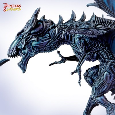 DUNGEONS AND LASERS XENODRAGON XL SIZED MINIATURE ARCHON STUDIO