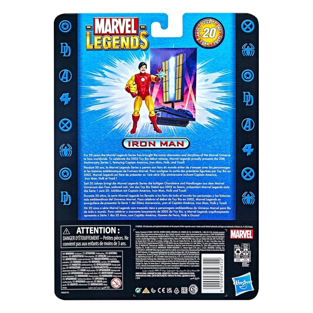 MARVEL LEGENDS 20TH ANNIVERSARY IRON MAN ACTION FIGURE HASBRO