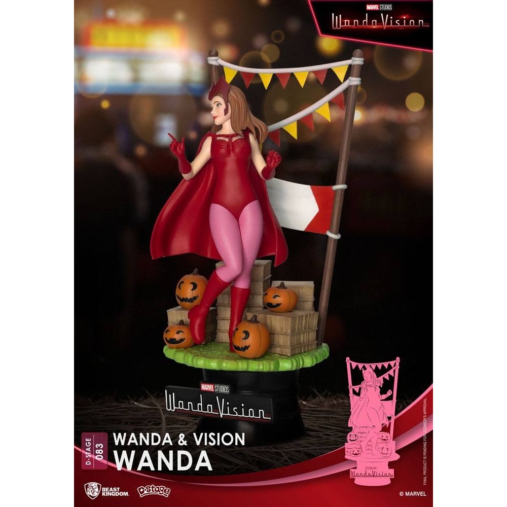 BEAST KINGDOM D-STAGE WANDAVISION WANDA SCARLET WITCH STATUE FIGURE DIORAMA