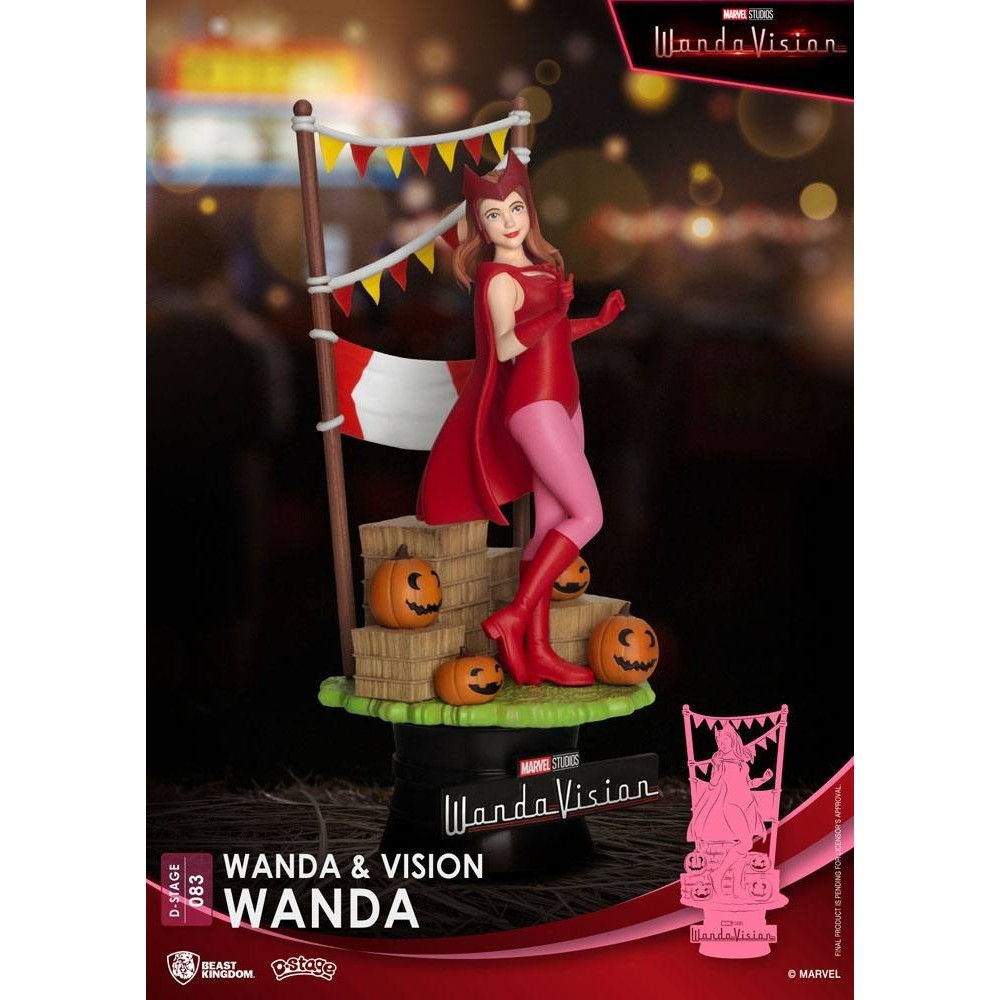D-STAGE WANDAVISION WANDA SCARLET WITCH STATUA FIGURE DIORAMA BEAST KINGDOM