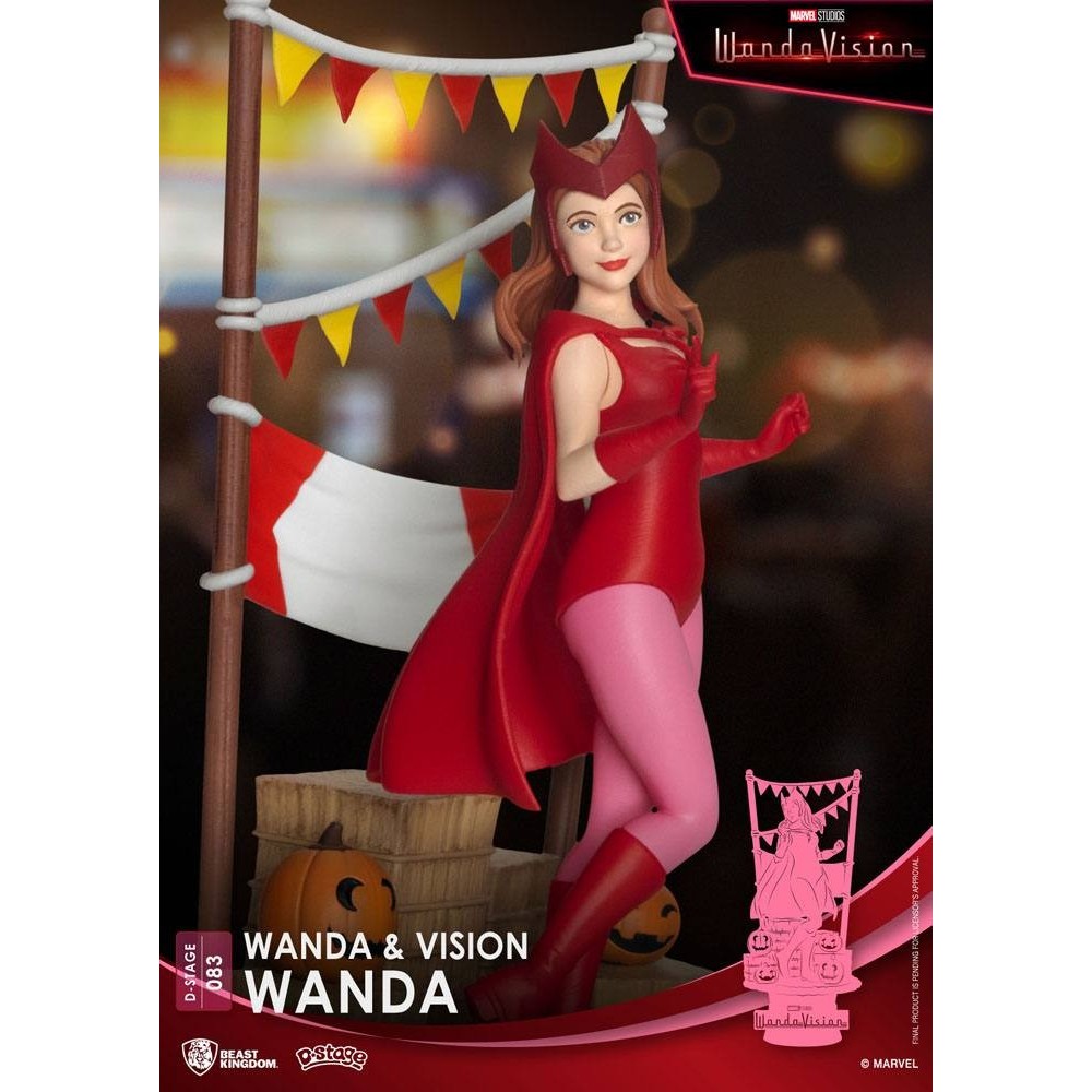 D-STAGE WANDAVISION WANDA SCARLET WITCH STATUA FIGURE DIORAMA BEAST KINGDOM