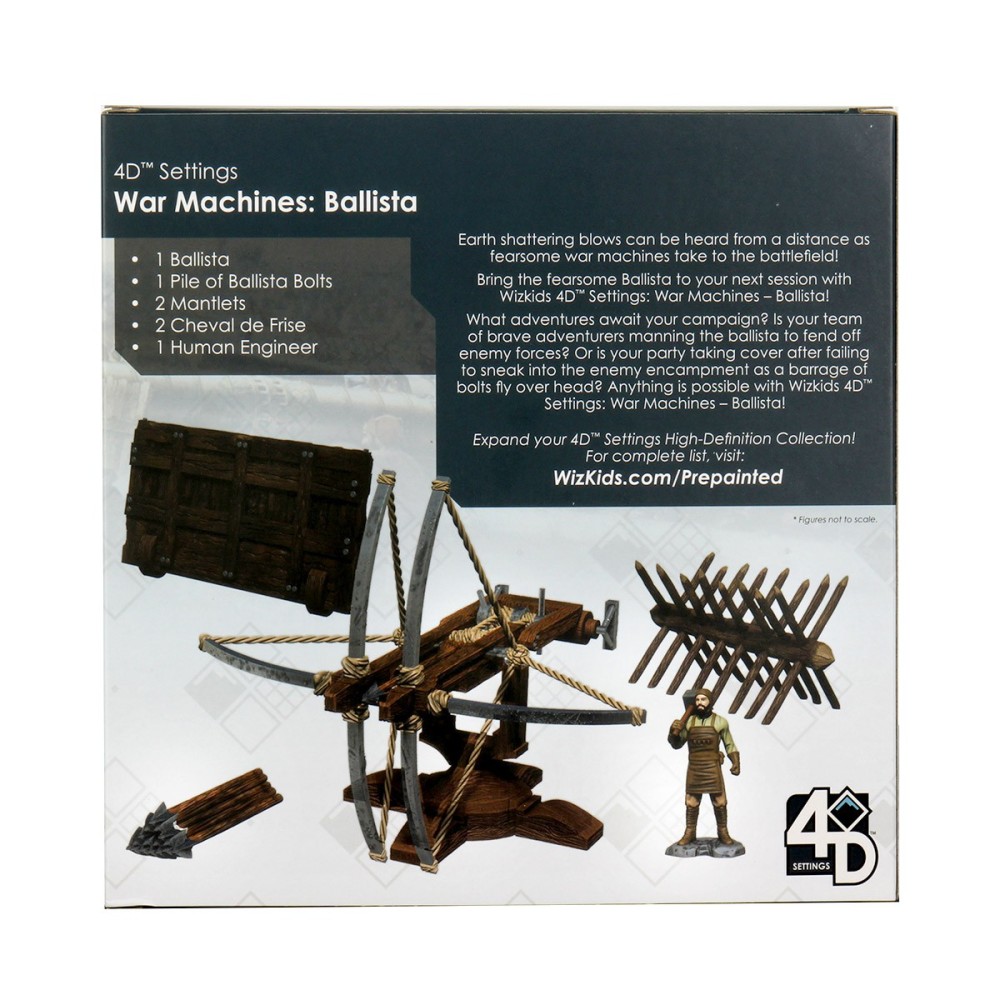WIZKIDS 4D SETTINGS WAR MACHINE BALLISTA SET WIZKIDS
