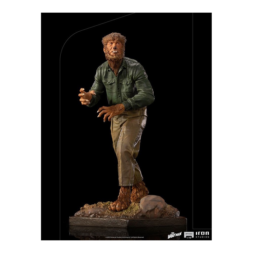 UNIVERSAL MONSTERS THE WOLF MAN ART SCALE 1/10 STATUA FIGURE IRON STUDIOS