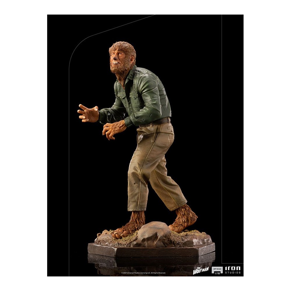 UNIVERSAL MONSTERS THE WOLF MAN ART SCALE 1/10 STATUA FIGURE IRON STUDIOS