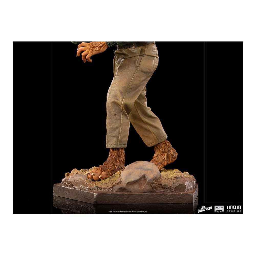 UNIVERSAL MONSTERS THE WOLF MAN ART SCALE 1/10 STATUA FIGURE IRON STUDIOS