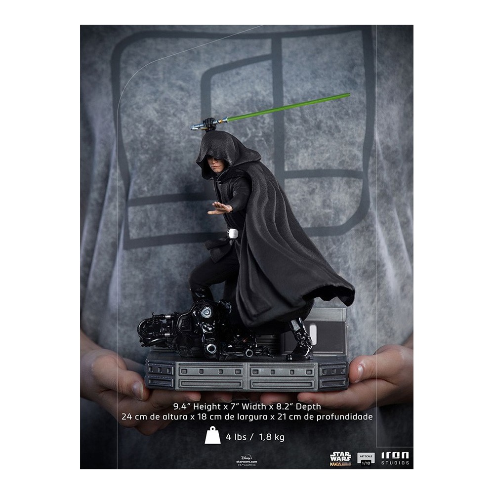 THE MANDALORIAN LUKE SKYWALKER COMBAT VER ART SCALE 1/10 STATUA FIGURE IRON STUDIOS