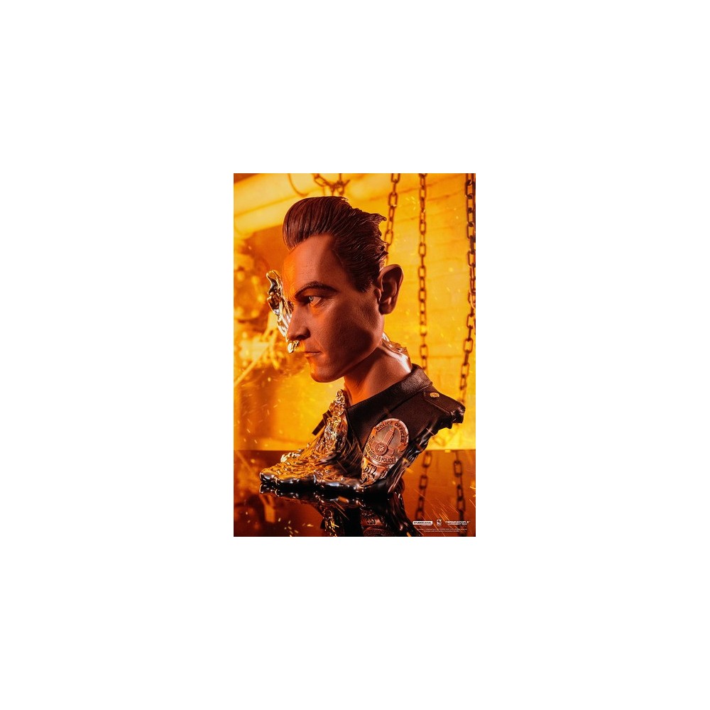 PURE ARTS TERMINATOR 2 T-1000 ART MASK BUST STATUE
