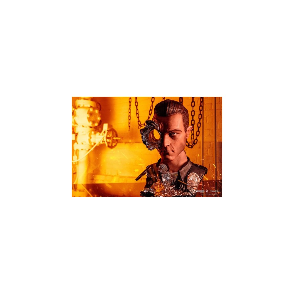 PURE ARTS TERMINATOR 2 T-1000 ART MASK BUST STATUE
