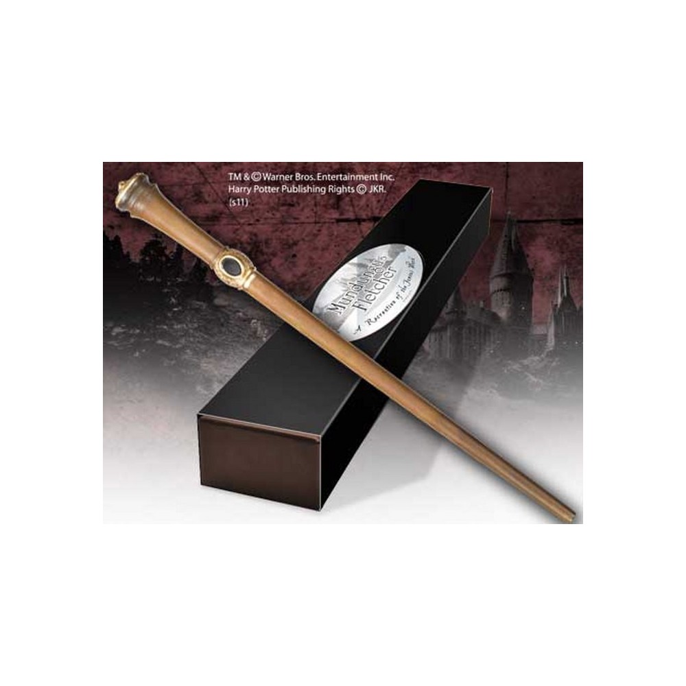 HARRY POTTER WAND MUNDUNGUS FLETCHER REPLICA BACCHETTA NOBLE COLLECTIONS