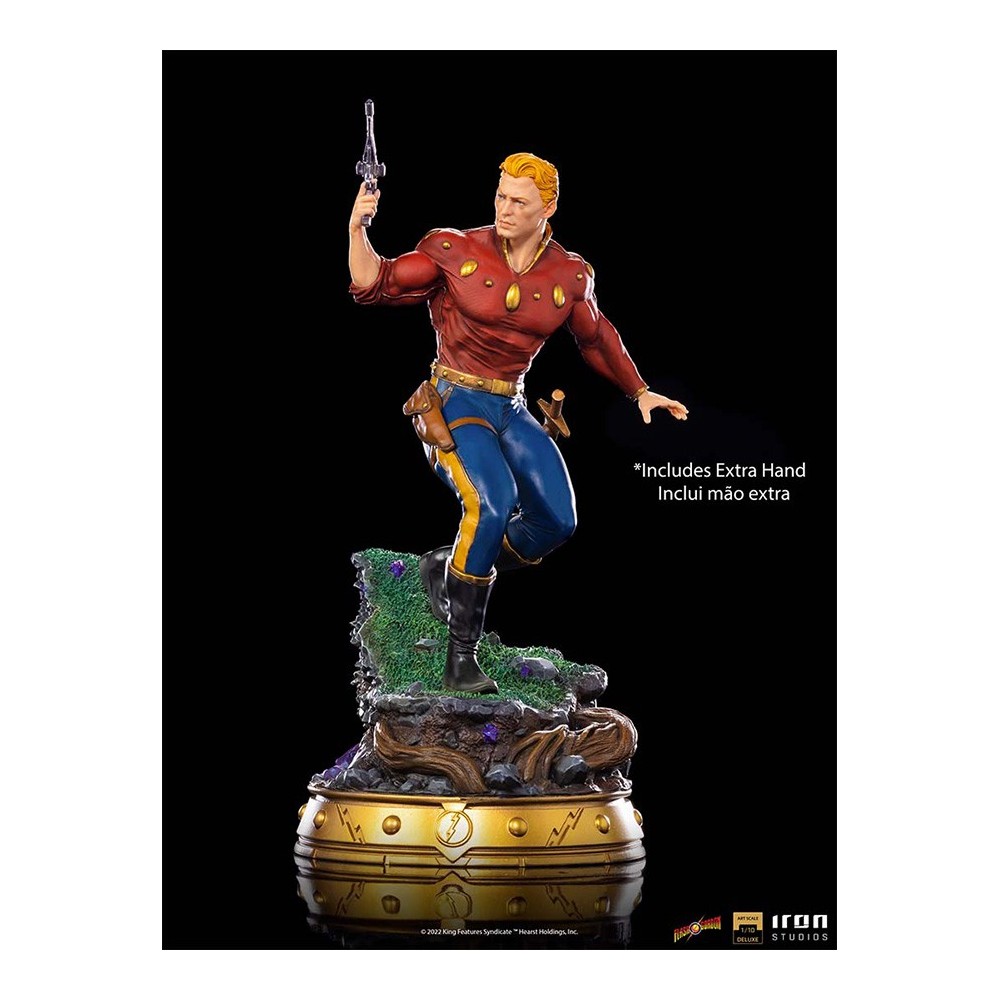 IRON STUDIOS FLASH GORDON ART SCALE DELUXE 1/10 STATUE FIGURE