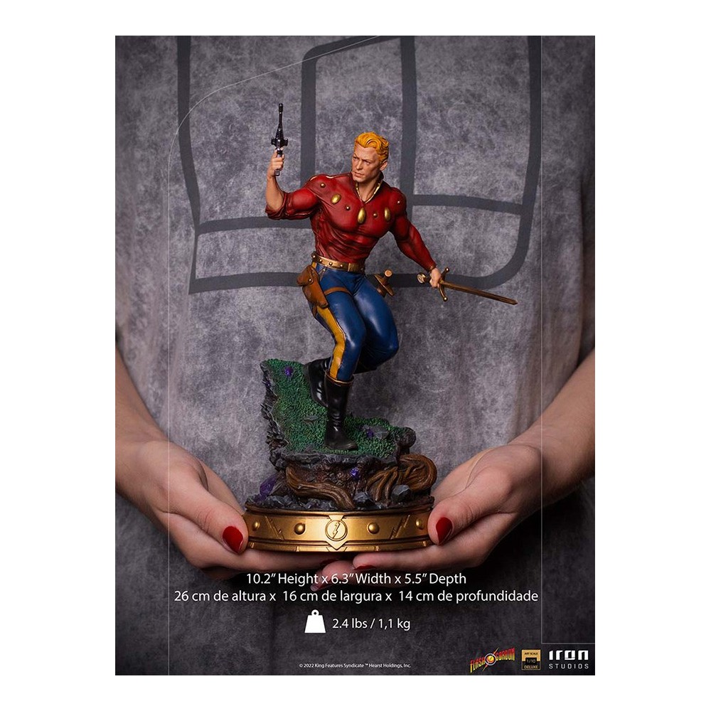 FLASH GORDON ART SCALE DELUXE 1/10 STATUA FIGURE IRON STUDIOS