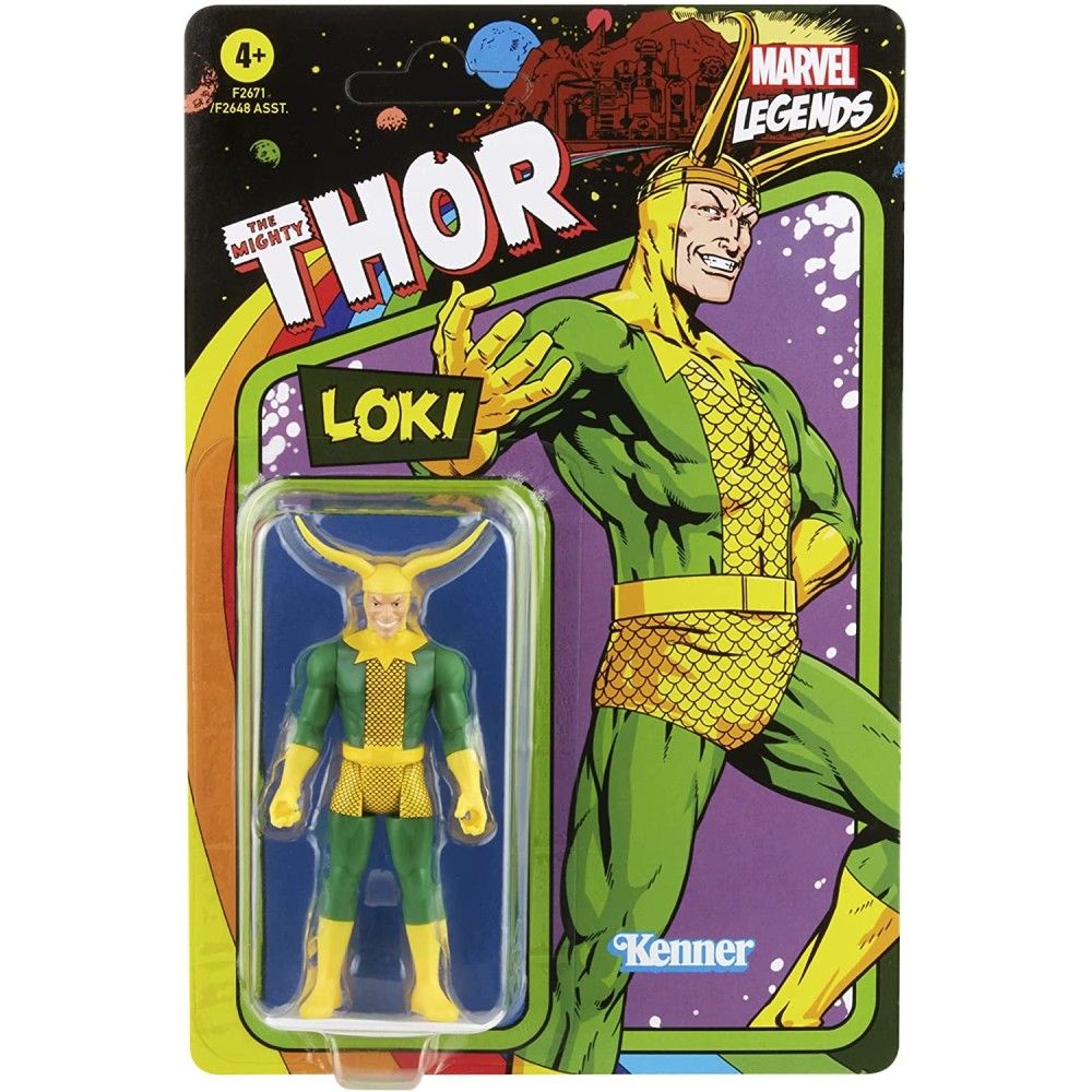 MARVEL LEGENDS RETRO COLLECTION LOKI ACTION FIGURE HASBRO
