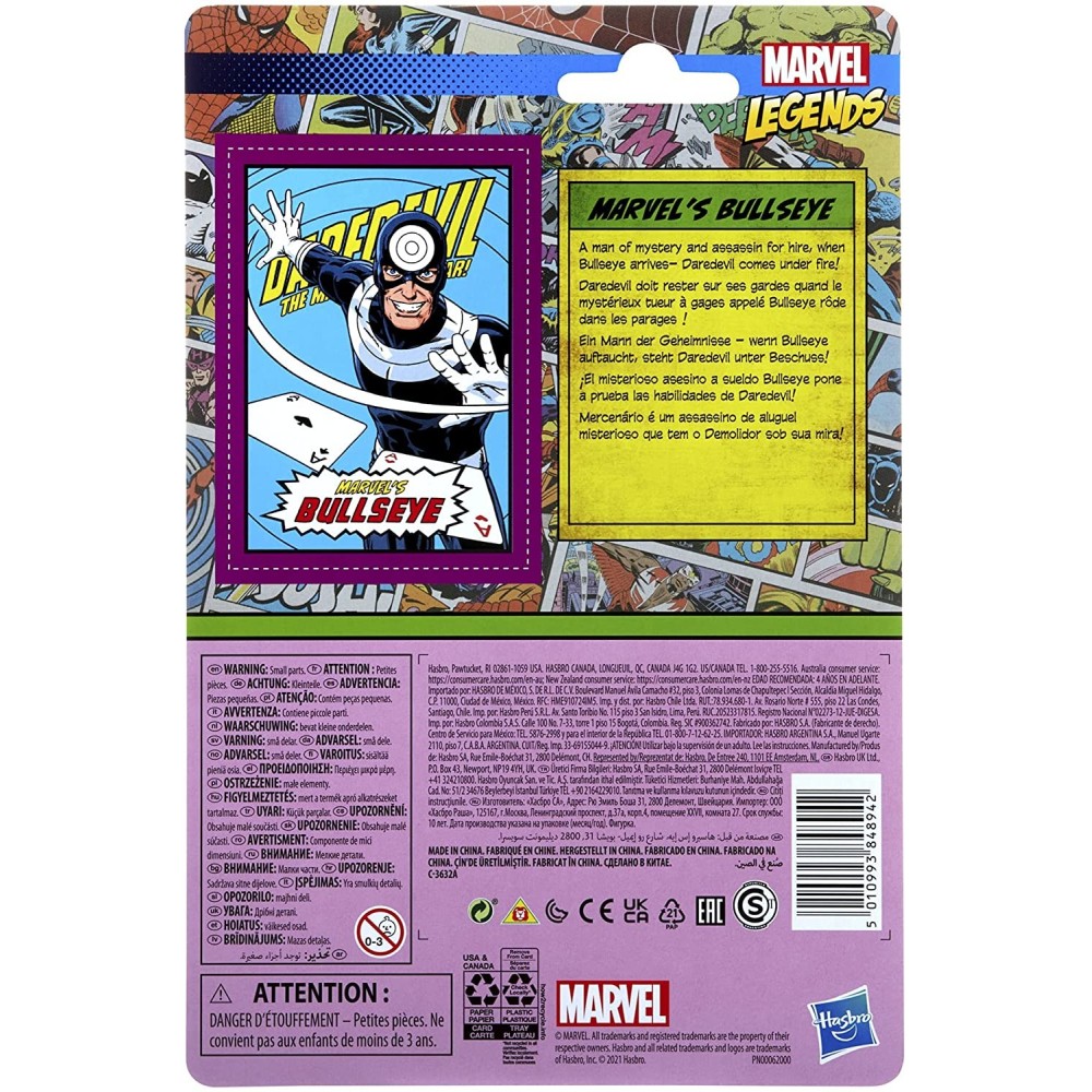 MARVEL LEGENDS RETRO COLLECTION BULLSEYE ACTION FIGURE HASBRO