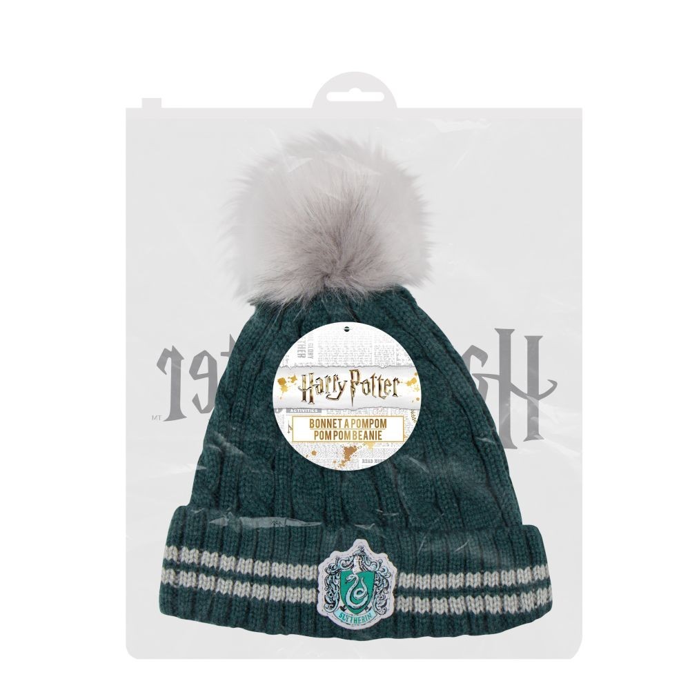 CINEREPLICAS HARRY POTTER SLYTHERIN SERPEVERDE POMPOM BEANIE