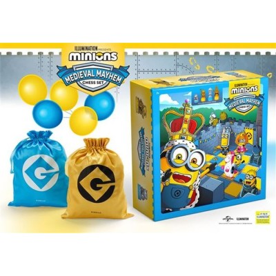 MINIONS MEDIEVAL MAYHEM CHESS SET SCACCHIERA NOBLE COLLECTIONS
