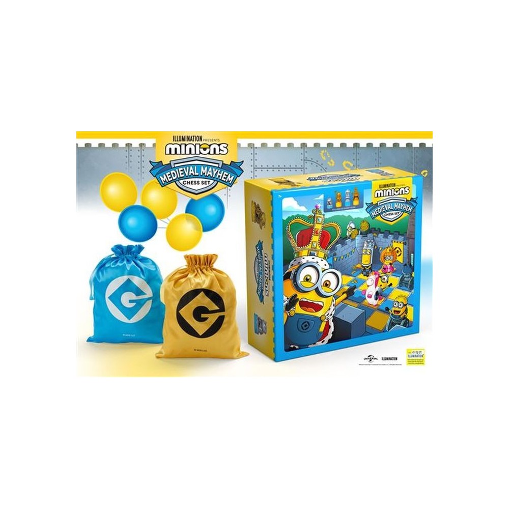 MINIONS MEDIEVAL MAYHEM CHESS SET SCACCHIERA NOBLE COLLECTIONS