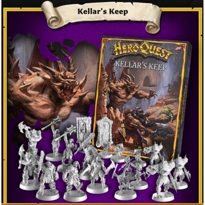 HASBRO HEROQUEST QUEST PACK KELLAR'S KEEP BOARDGAME ENGLISH VERSION