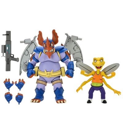 TEENAGE MUTANT NINJA TURTLES WINGNUT AND SCREWLOOSE 2-PACK ACTION FIGURES NECA