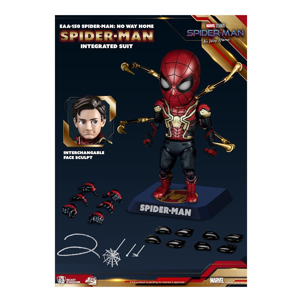 SPIDER-MAN NO WAY HOME INTEGRATED SUIT EGG ATTACK ACTION FIGURE BEAST KINGDOM
