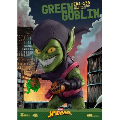 MARVEL COMICS SPIDER-MAN GREEN GOBLIN EGG ATTACK ACTION FIGURE BEAST KINGDOM