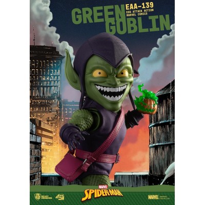 MARVEL COMICS SPIDER-MAN GREEN GOBLIN EGG ATTACK ACTION FIGURE BEAST KINGDOM