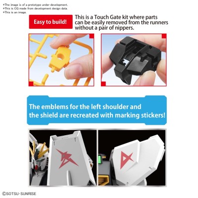 BANDAI EG ENTRY GRADE GUNDAM NU 1/144 MODEL KIT ACTION FIGURE