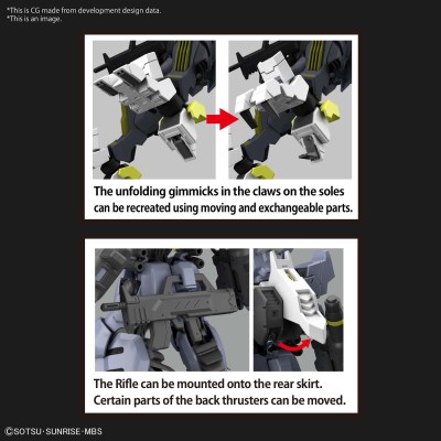 BANDAI HIGH GRADE HG GUNDAM ASMODEUS 1/144 MODEL KIT ACTION FIGURE