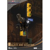 BEAST KINGDOM D-STAGE SPIDER-MAN NO WAY HOME BLACK AND GOLD SUIT STATUE FIGURE DIORAMA