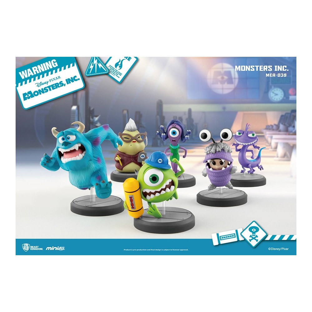 BEAST KINGDOM DISNEY PIXAR MINI EGG ATTACK MONSTERS INC SET 6 FIGURES