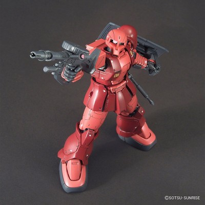 HIGH GRADE HG GUNDAM MS-05 ZAKU I CHAR AZNABLE 1/144 MODEL KIT FIGURE BANDAI