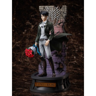 L'ATTACCO DEI GIGANTI LEVI BIRTHDAY 30CM STATUA FIGURE FURYU