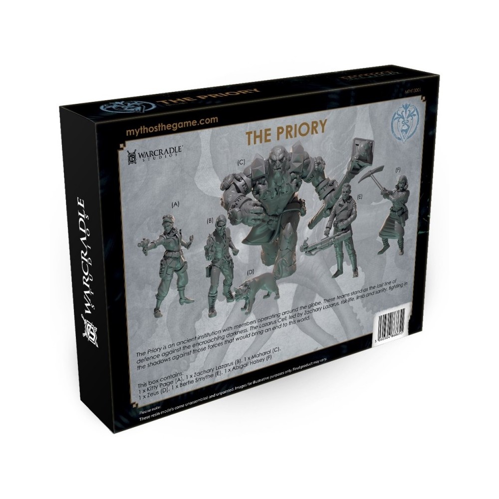 WARCRADLE STUDIOS MYTHOS THE PRIORY FACTION STARTER SET MINIATURE GAME